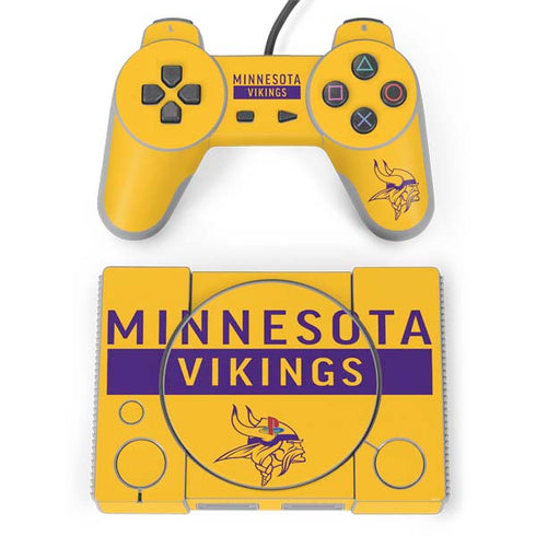 NFL Minnesota Vikings Yellow Performance Series PlayStation Classic Bundle Skin
